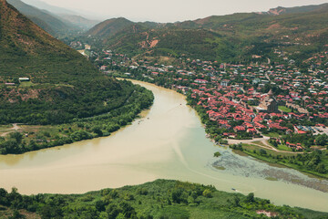 Fototapeta premium Mtskheta one of the oldest cities of Georgia and its former capital