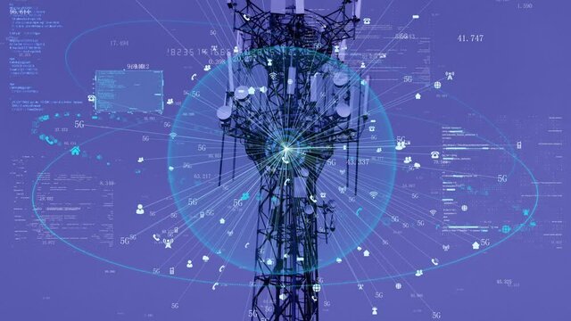 5g base station tower data signal transmission