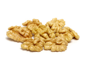 Walnuts isolated on white