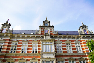 House facade of an old historical building in Hamlen
