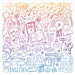 Young kids. School children. English courses. English language.