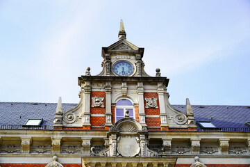 House facade of an old historical building in Hamlen