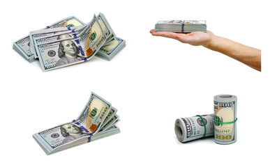 Money isolated on a white