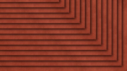 Colorful Brown Horizontal Stripes Background, 3D Illustration