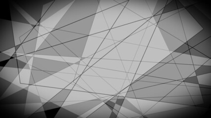 Abstract  Back and Gray Background Shapes, 3D Illustration
