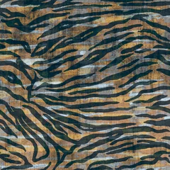 Papier peint Peau animal Conception abstraite de modèle sans couture de tigre de peau d& 39 animal. Tigre, fourrure de zèbre. arrière-plan transparent pour tissu, textile, design, couverture, emballage.