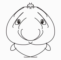 Fish cartoon coloring 