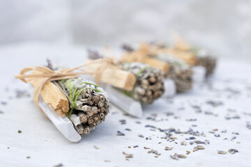 White sage Palo Santo and Selenite