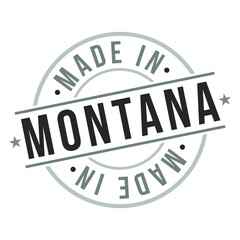 Made in Montana Quality Original Stamp Design Vector Art. Seal Badge vector.