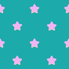 Seamless pattern with small stars in flat style. Stock illustration for web, print, wallpaper, background, textile, wrapping paper, scrapbooking