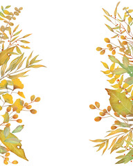 北欧風オシャレで楽しい秋の植物や森の動物たちの白バックフレームのイラスト Acorn Poster Aco Melchi 北欧風オシャレで楽しい秋の植物や森の動物たちの白バックフレームのイラスト Acorn Poster Aco Melchi