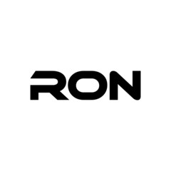 RON letter logo design with white background in illustrator, vector logo modern alphabet font overlap style. calligraphy designs for logo, Poster, Invitation, etc. - obrazy, fototapety, plakaty