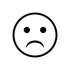  Sad emotion icon Vector Illustration