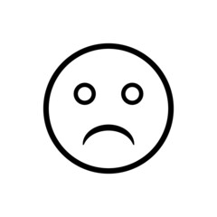  Sad emotion icon Vector Illustration
