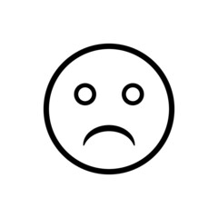  Sad emotion icon Vector Illustration