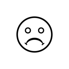  Sad emotion icon vector illustration