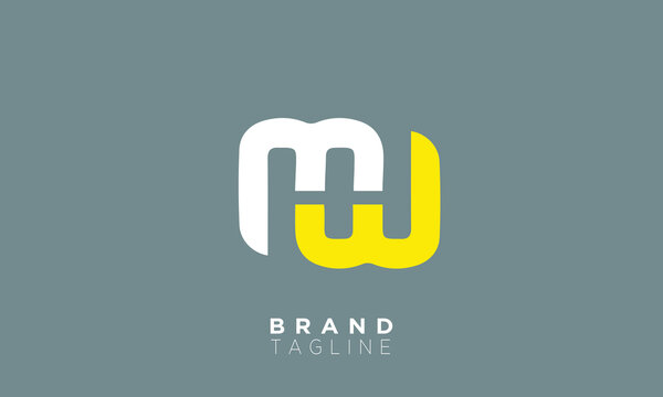 MHW Alphabet letters Initials Monogram logo WHM
