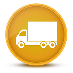 Truck luxurious glossy yellow round button abstract