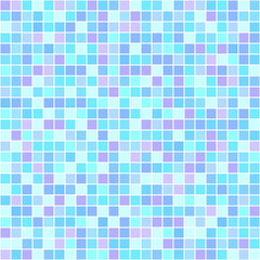 Fototapeta premium Seamless multicolored pattern. Checkered grid background. Tile geometric wallpaper. Bright colors. Print for flyers, posters, banners and textiles. Doodle for design. Greeting cards