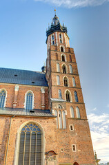 Fototapeta na wymiar Krakow old town, HDR Image