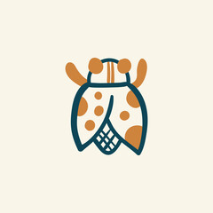 Abstract boho vector shapes. Doodle icon for fashion design, summer season or natural concept. Modern hand drawn illustration.