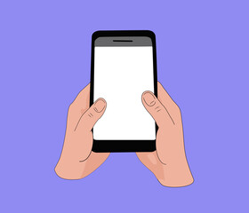 Phone in hands (mockup) 