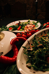 food on the table