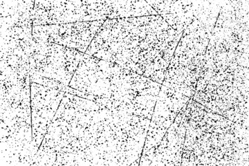 Grunge black and white pattern. Monochrome particles abstract texture. Background of cracks, scuffs, chips, stains, ink spots, lines. Dark design background surface.Grunge Texture Vector
