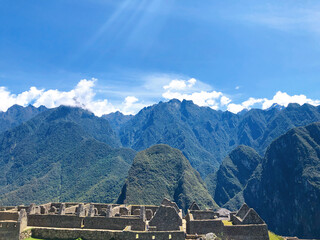 [Peru] Scenery of the city ruins in Machu Picchu