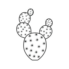 Cactus icon vector. tequila illustration sign. desert symbol or logo.