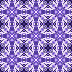 Seamless abstract geometric floral monochrome surface pattern