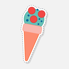 Ice cream sticker