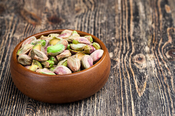 delicious and salty pistachio nuts