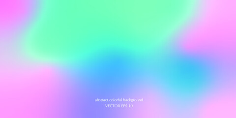 Vector abstract colorful background blurred gradient pastel colors palette for wallpaper. Soft gradient in blue, purple, cyan and pink