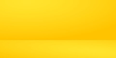 Blank yellow and orange vivid background. Blank stand for showing product.