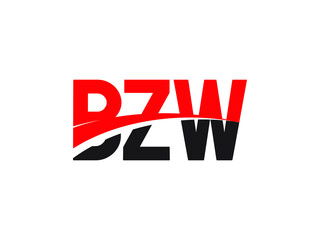 BZW Letter Initial Logo Design Vector Illustration
