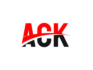 ACK Letter Initial Logo Design Vector Illustration