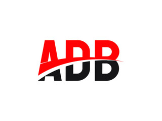 ADB Letter Initial Logo Design Vector Illustration