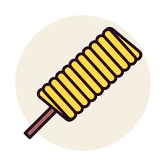 Popsicle Linear Circle Filled Vector Icon Design