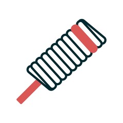Popsicle Linear Two Color Vector Icon Design