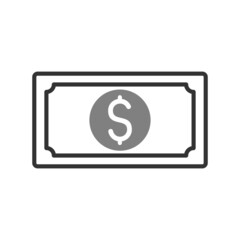 Money Two Color Solid Vector Icon Design