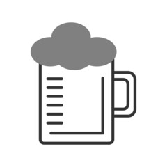 Beermug Two Color Solid Vector Icon Design