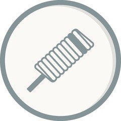 Popsicle Color Grey Filled Vector Icon Design