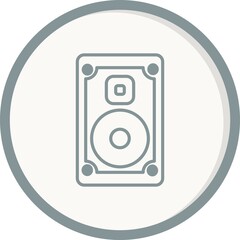 Speaker Color Grey Filled Vector Icon Design