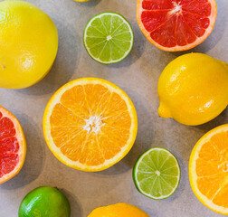 Naklejka na ściany i meble citrus fruit background