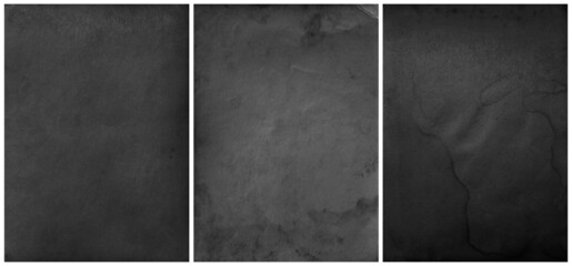Paper black texture. Collection background template for design work