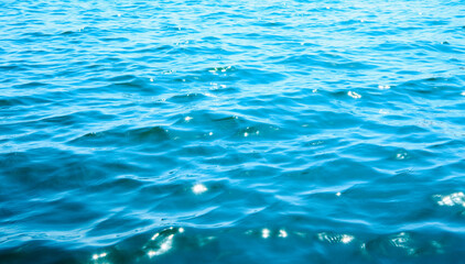 Blue sea water background texture