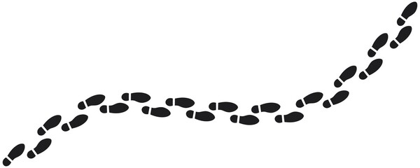 Tracking track footprints human shoes shoe sole funny feet footsteps paws people silhouette follow vector eps route steps sign foot Walks Walking wallpaper banner poster footmark fun funny navigation