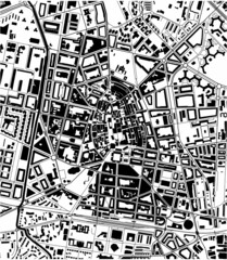 map of the city of Vitoria-Gasteiz, Spain