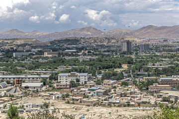Fototapeta premium U.S. Army helicopters over Kabul, Afghanistan
